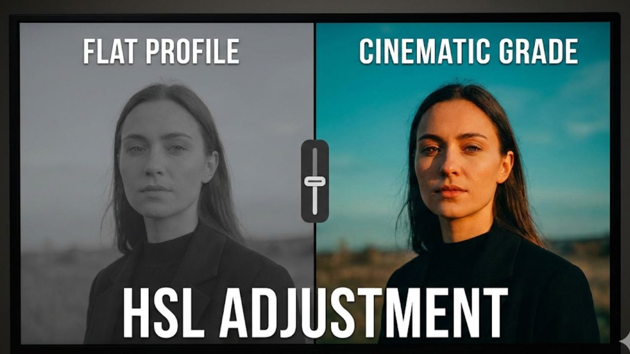 5 Teknik Editing CapCut Advanced video flat profile vs hasil color grading HSL Teal and Orange di CapCut.