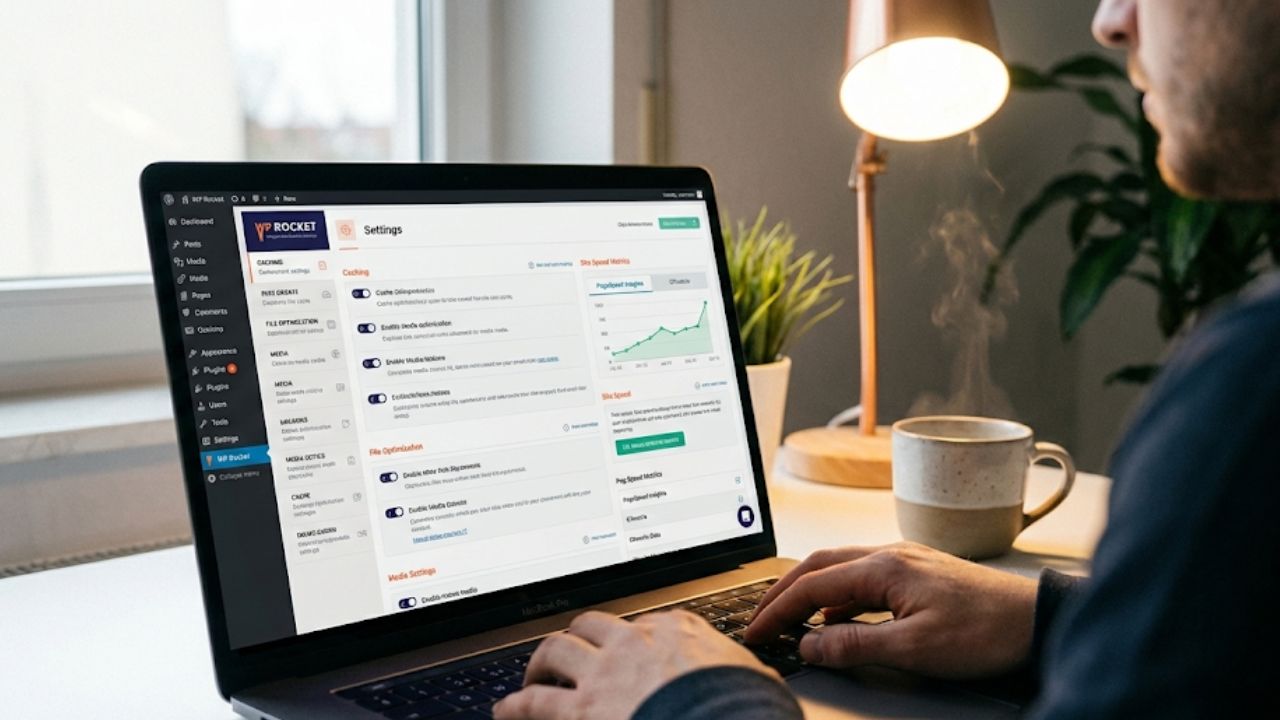 LiteSpeed Cache vs WP Rocket Konfigurasi pengaturan plugin cache di dashboard WordPress untuk optimasi kecepatan website.