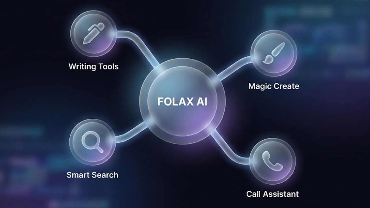Tutorial Lengkap Menggunakan Folax AI untuk Produktivitas Harian fitur unggulan Folax AI di XOS 15 mulai dari writing tools hingga magic create.